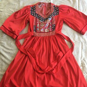 Vintage red dress, S